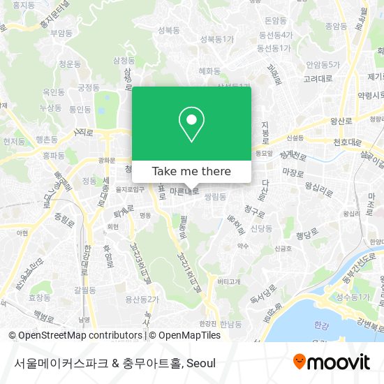 서울메이커스파크 & 충무아트홀 map