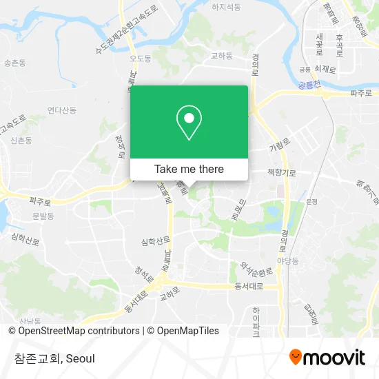 참존교회 map