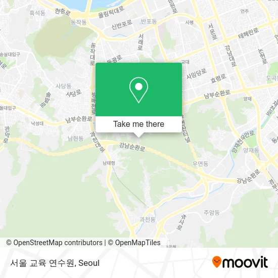서울 교육 연수원 map