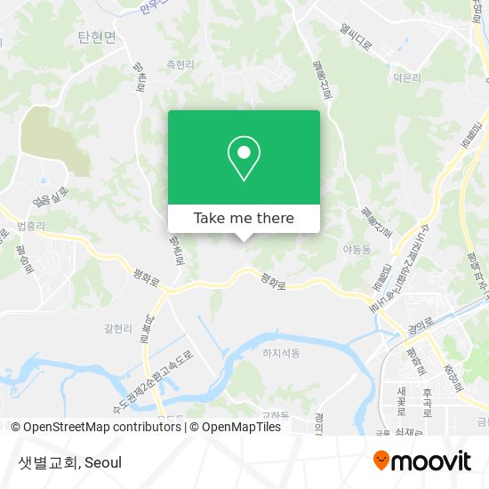 샛별교회 map