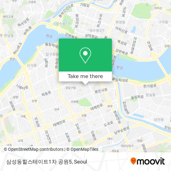 삼성동힐스테이트1차 공원5 map