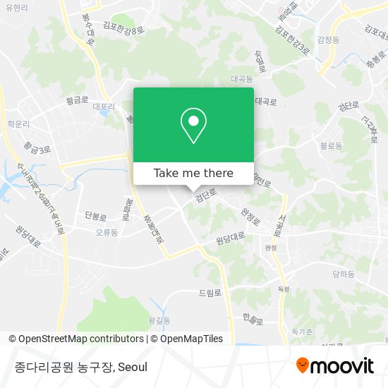 종다리공원 농구장 map