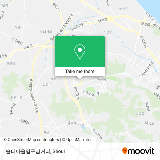 솔터마을입구삼거리 map