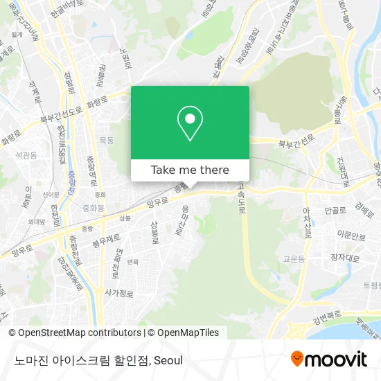 노마진 아이스크림 할인점 map