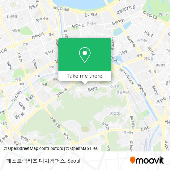 패스트랙키즈 대치캠퍼스 map