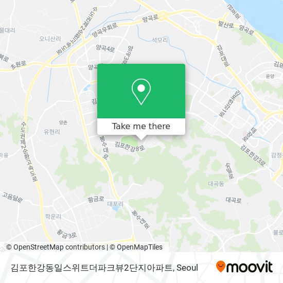 김포한강동일스위트더파크뷰2단지아파트 map