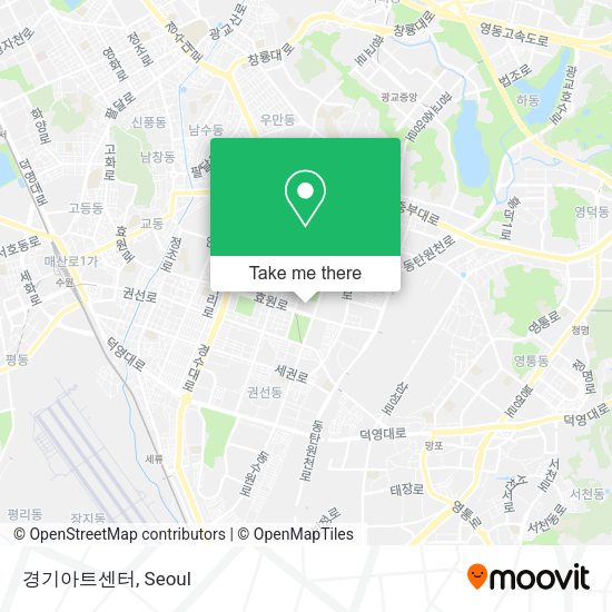 경기아트센터 map