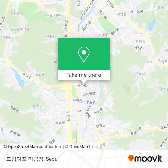 드림디포 미금점 map