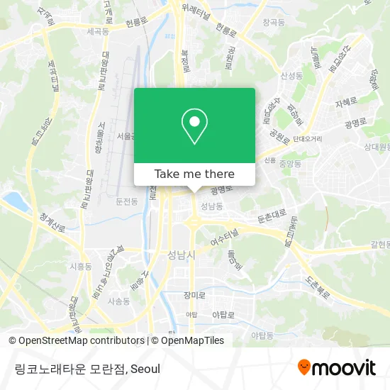 링코노래타운 모란점 map