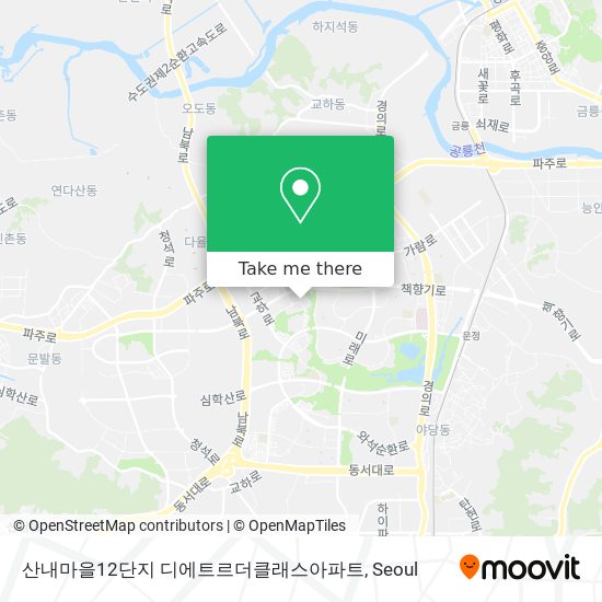 산내마을12단지 디에트르더클래스아파트 map