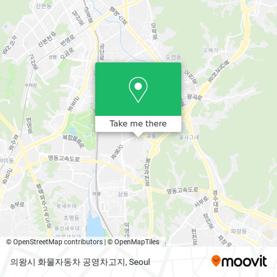 의왕시 화물자동차 공영차고지 map