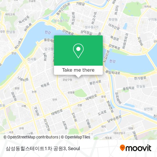 삼성동힐스테이트1차 공원3 map