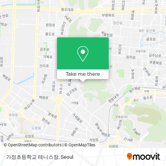 가정초등학교 테니스장 map