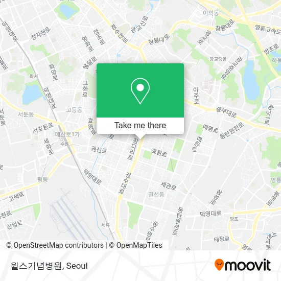 윌스기념병원 map