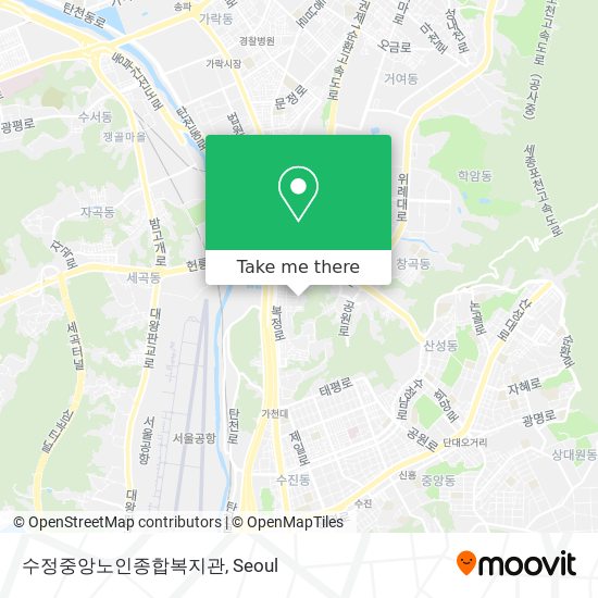 수정중앙노인종합복지관 map