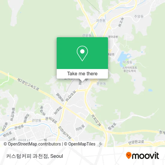 커스텀커피 과천점 map