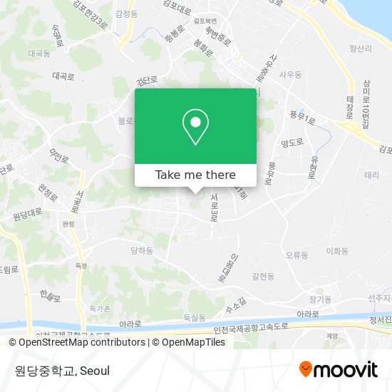 원당중학교 map