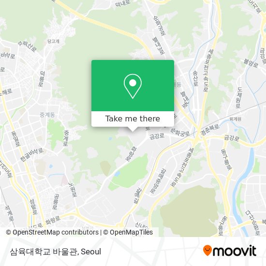 삼육대학교 바울관 map
