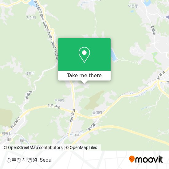 송추정신병원 map