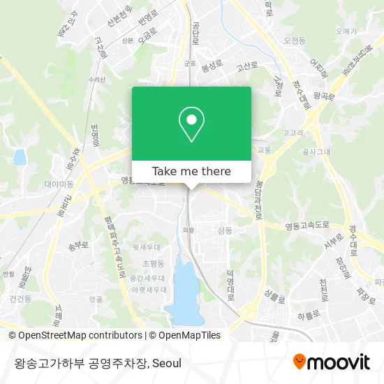 왕송고가하부 공영주차장 map