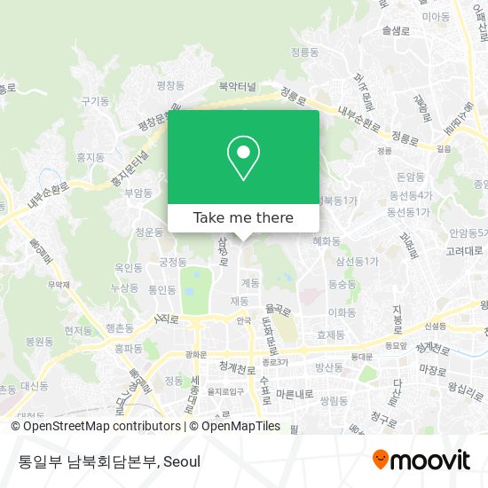 통일부 남북회담본부 map