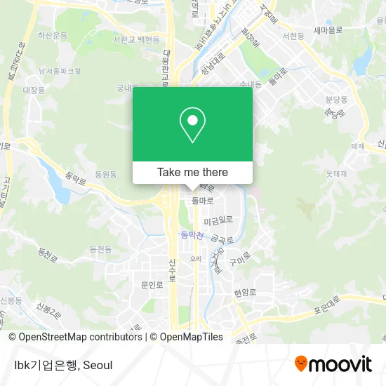 Ibk기업은행 map