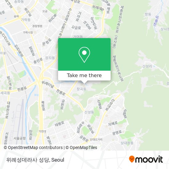 위례성데라사 성당 map