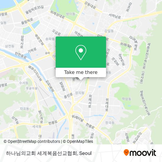 하나님의교회 세계복음선교협회 map