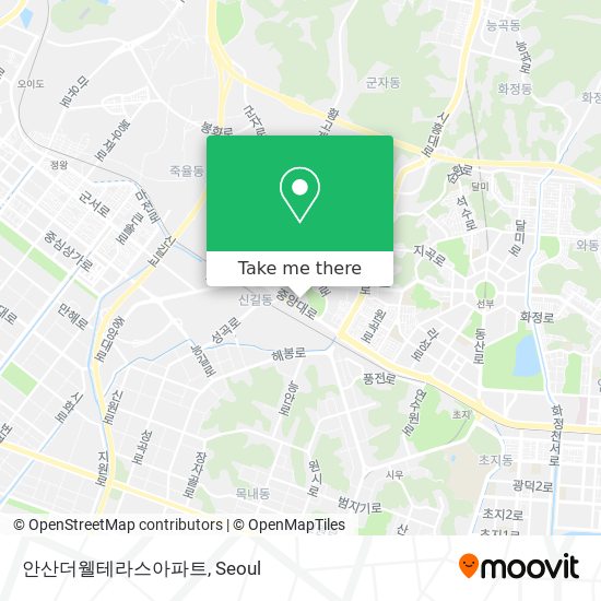 안산더웰테라스아파트 map