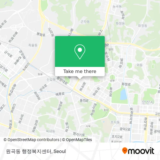 원곡동 행정복지센터 map