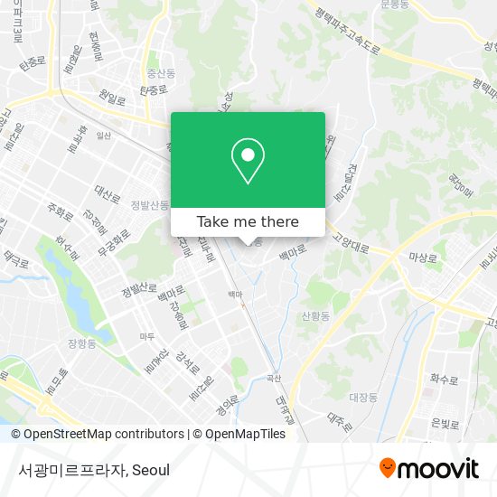 How to get to 서광미르프라자 in 고양시, 경기도 by Bus or Subway?