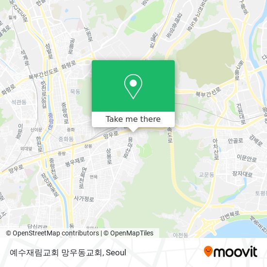 예수재림교회 망우동교회 map
