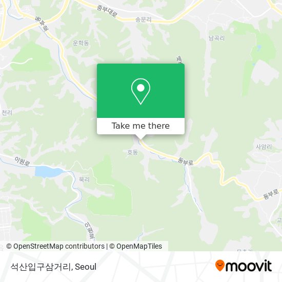 석산입구삼거리 map