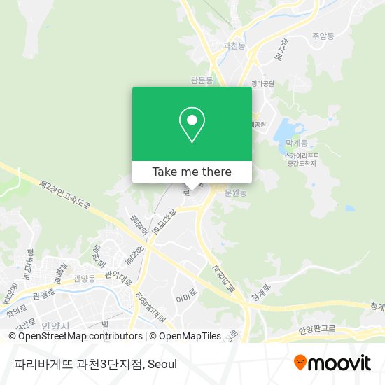 파리바게뜨 과천3단지점 map