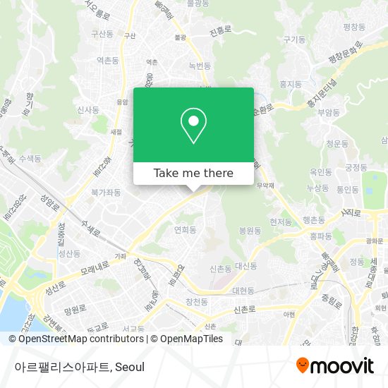 아르팰리스아파트 map