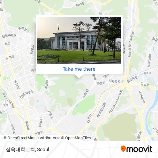 삼육대학교회 map