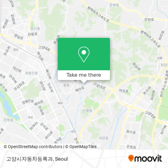 고양시자동차등록과 map
