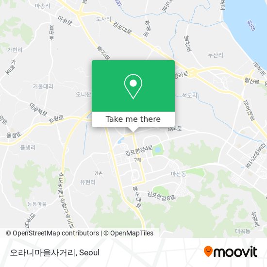 오라니마을사거리 map