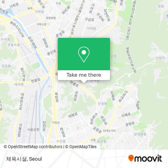 체육시설 map