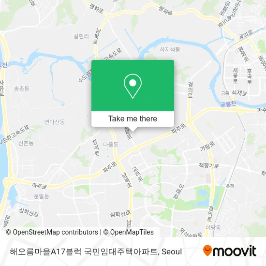 해오름마을A17블럭 국민임대주택아파트 map