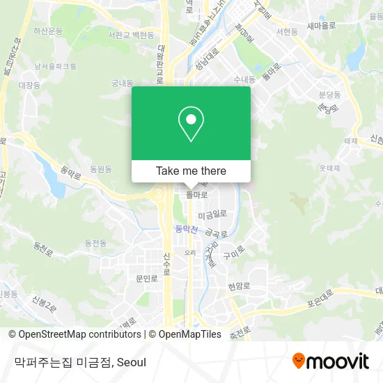 막퍼주는집 미금점 map