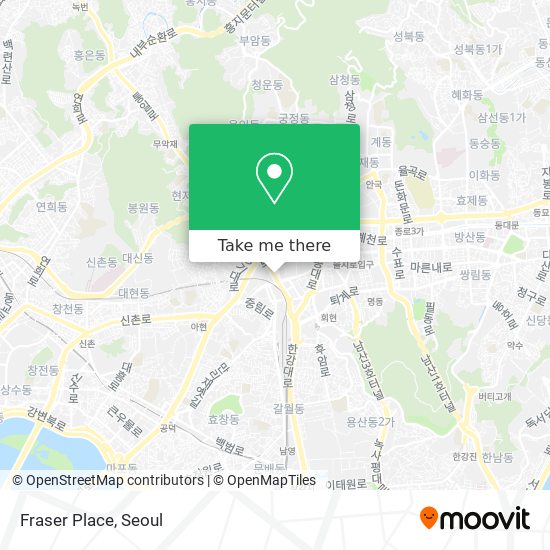 Fraser Place map