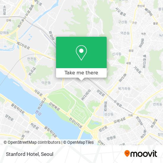 Stanford Hotel map