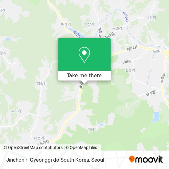 Jinchon ri Gyeonggi do South Korea map