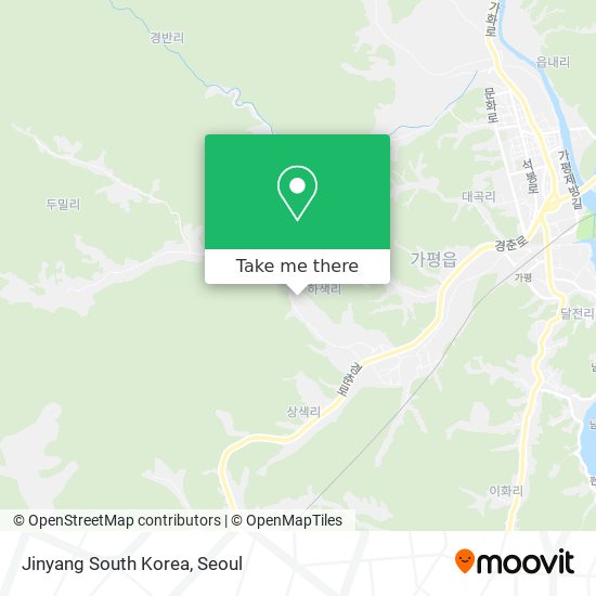 Jinyang South Korea map