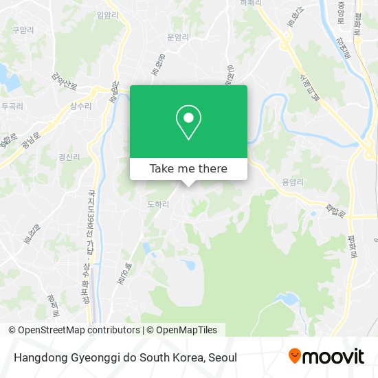 Hangdong Gyeonggi do South Korea map