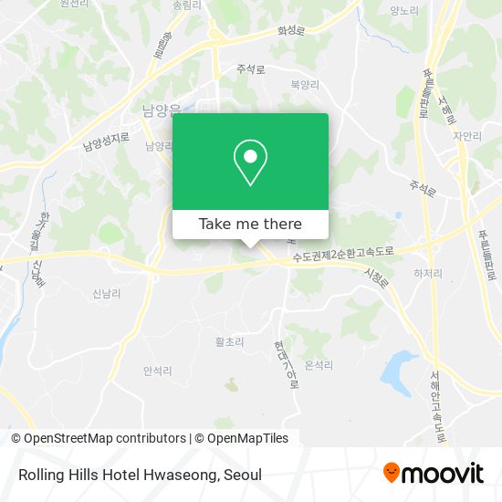 Rolling Hills Hotel Hwaseong map