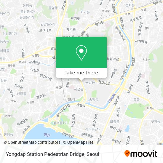 Yongdap Station Pedestrian Bridge map