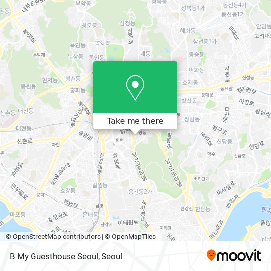 B My Guesthouse Seoul map