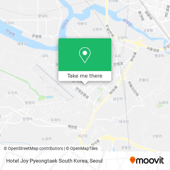 Hotel Joy Pyeongtaek South Korea map